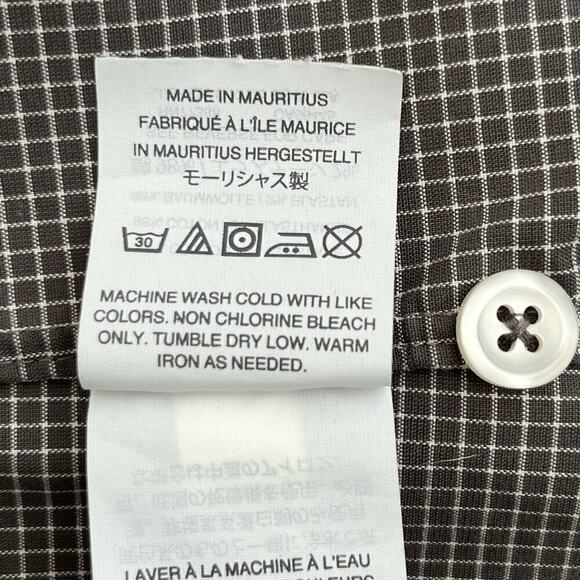 J.Crew Ludlow Stretch Two-Ply Easy-Care Cotton Dress Shirt in Microcheck Gray, L - Picture 12 of 12